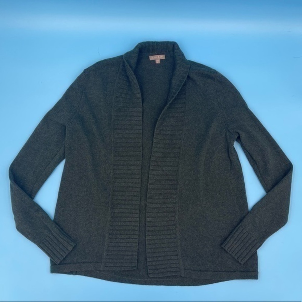 LILLA P Green Cardigan Sweater
